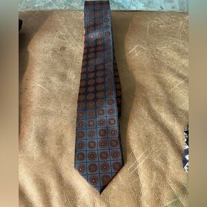 Lazzaretti Men’s 100% Silk Handmade Tie Brown and Copper